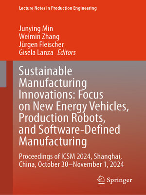cover image of Sustainable Manufacturing Innovations